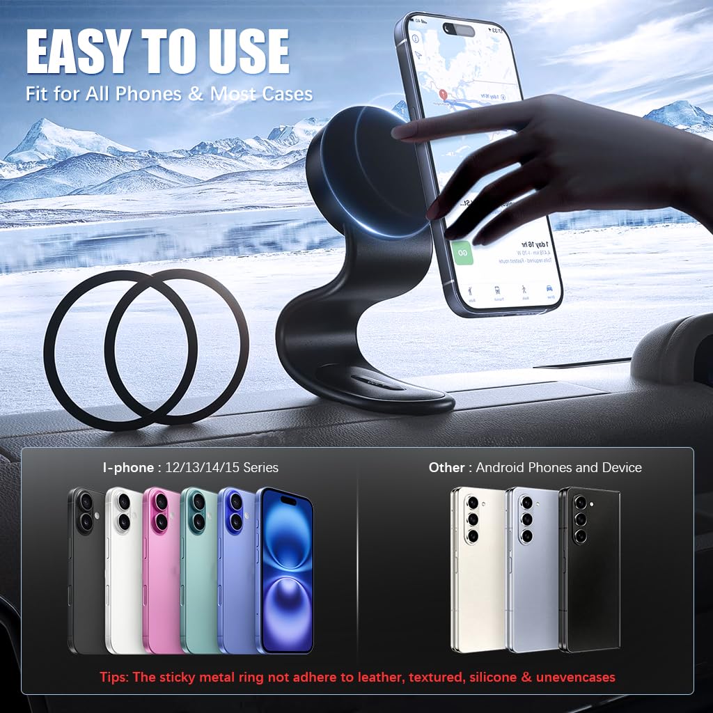 Mobile Phone Holder Car Magnet for Dashboard