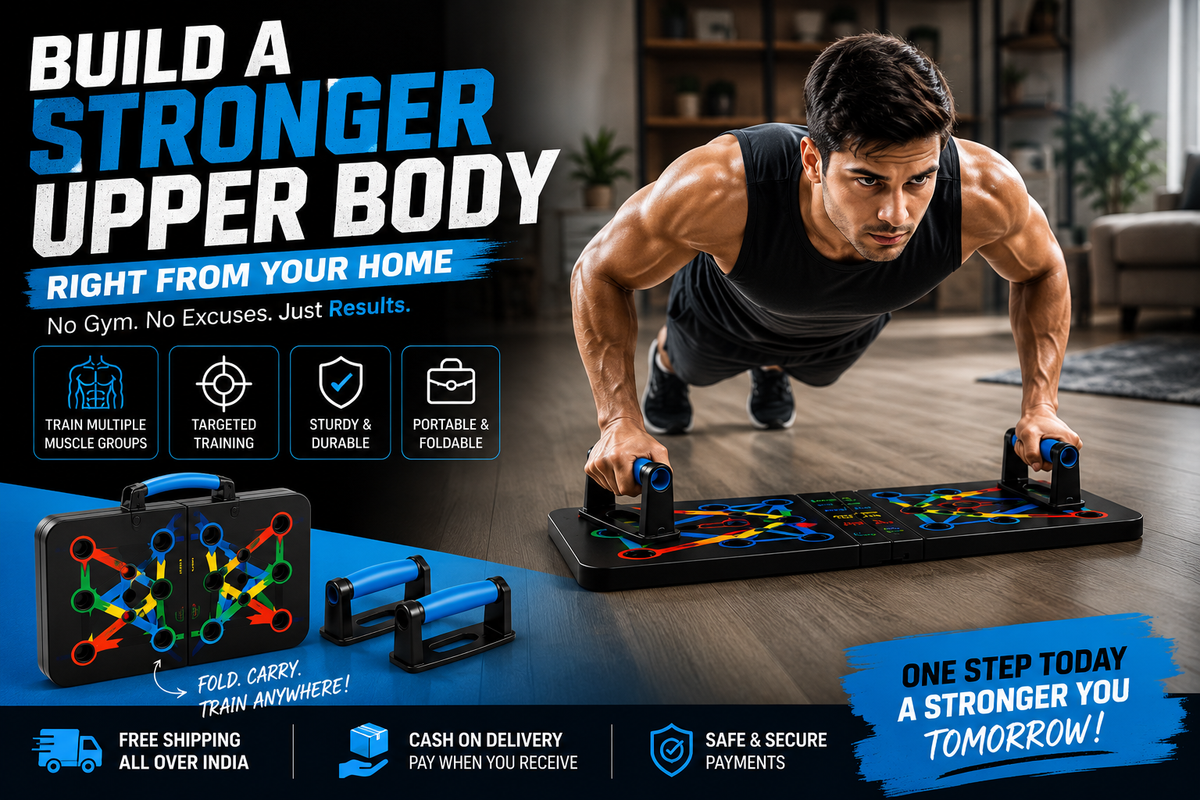 Multipurpose PowerPush™ 16-in-1 Home Workout Board | All India Store |