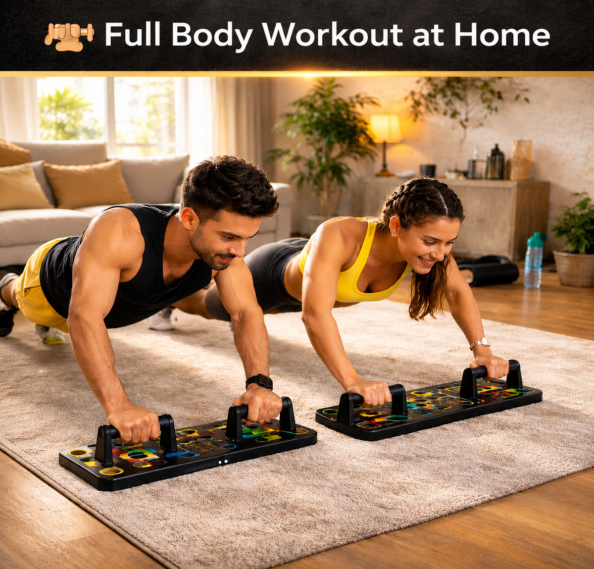 Multipurpose PowerPush™ 16-in-1 Home Workout Board | All India Store |