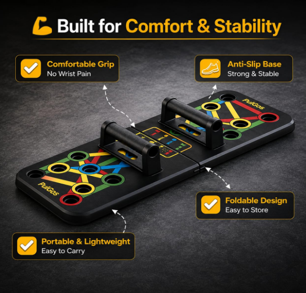 Multipurpose PowerPush™ 16-in-1 Home Workout Board | All India Store |