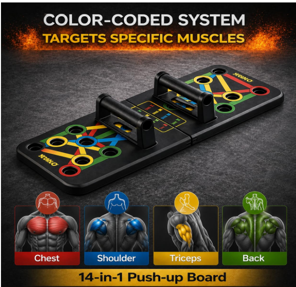 Multipurpose PowerPush™ 16-in-1 Home Workout Board | All India Store |